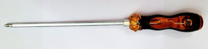 KROST 3 Way Slotted and Phillips Screwdriver with Transparent Handle, 10" - Image 2