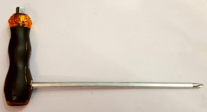 KROST 3 Way Slotted and Phillips Screwdriver with Transparent Handle, 10" - Image 3