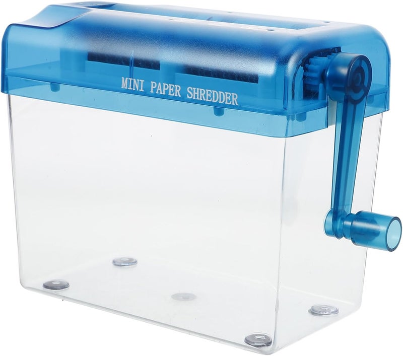 BESTonZON Manual A6 Paper Shredder Mini Desktop Hand Operated Office Paper Cutting Machine Portable for Home and Office Use - Image 1