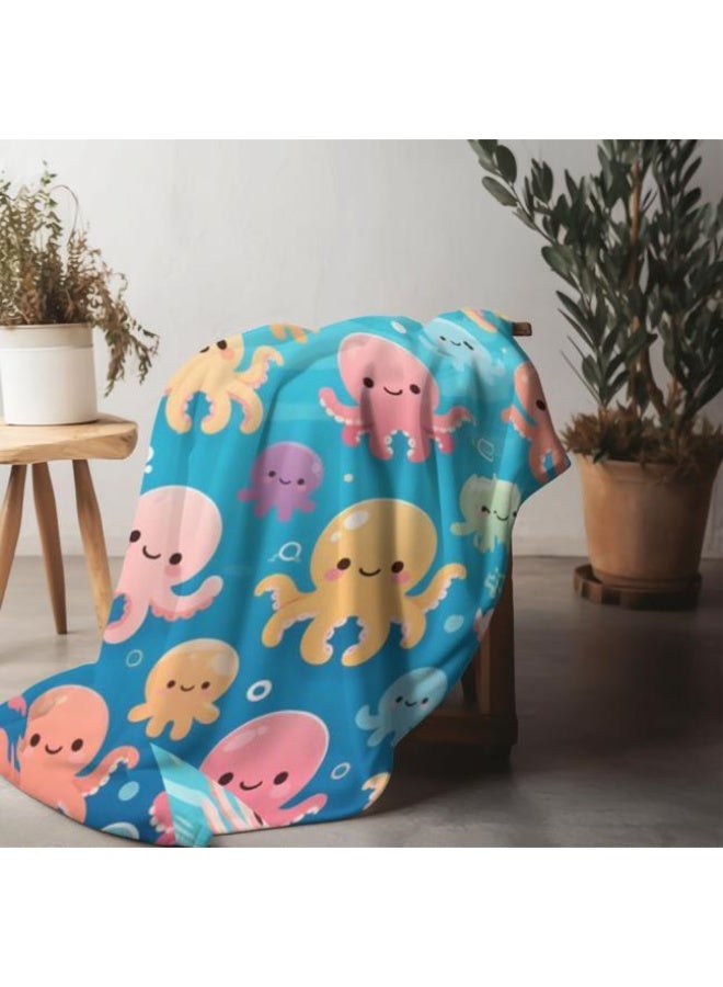 عام بطانية رقيقة من الفانيلا الكرتونية للأطفال والرضع (دافئة ومريحة، ومناسبة للنوم والألعاب) 70 سم * 100 سم - Image 2