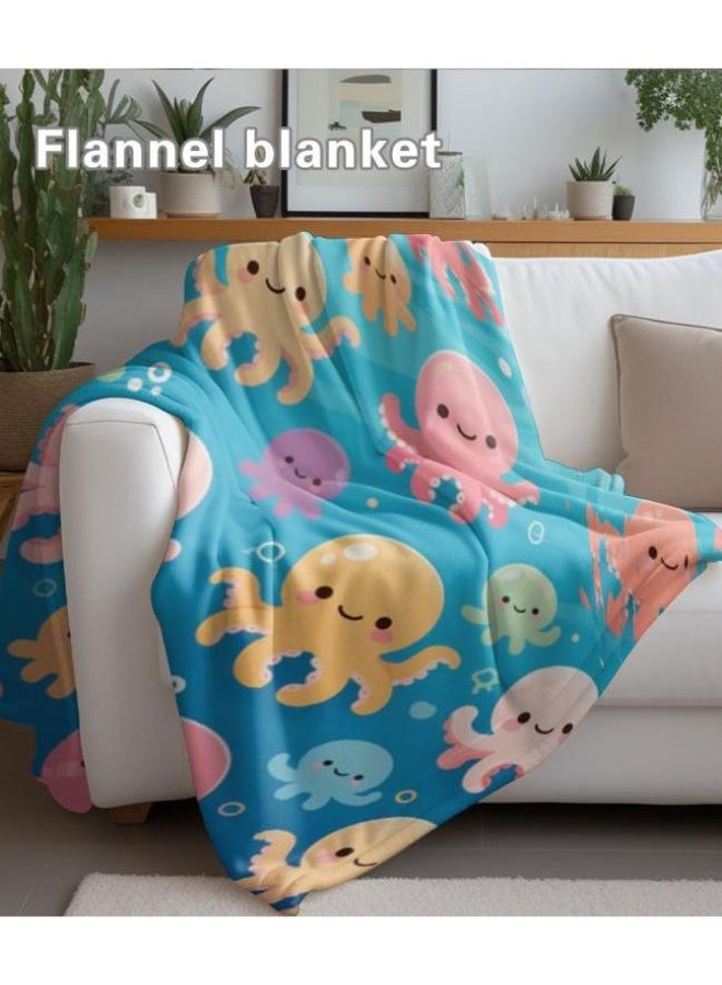 عام بطانية رقيقة من الفانيلا الكرتونية للأطفال والرضع (دافئة ومريحة، ومناسبة للنوم والألعاب) 70 سم * 100 سم - Image 3