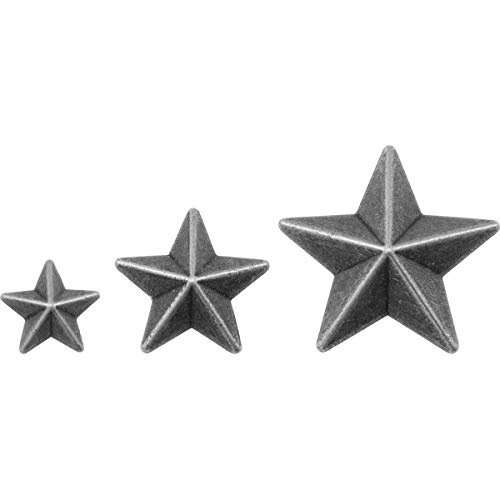 Tim Holtz Idea-ology Adornments Stars, Antique Nickel Finish, Various Sizes, Package of 27 Stars (TH93562) - Image 3
