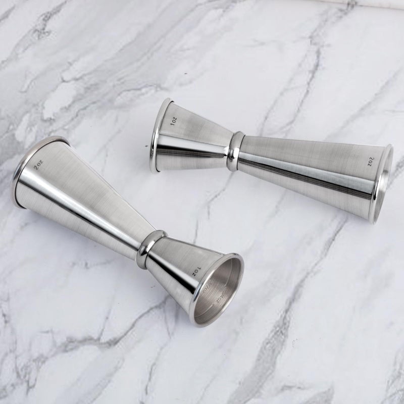 Briout Jigger For Bartending  Briout Double Cocktail Jigger Japanese Premium 304 Food Grade Stainless Steel Jigger 2 Oz 1 Oz With Measurements Inside  Silver - Image 4