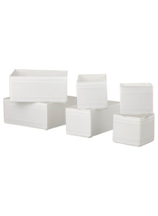 skubb Box, Set of 6, White - Image 1