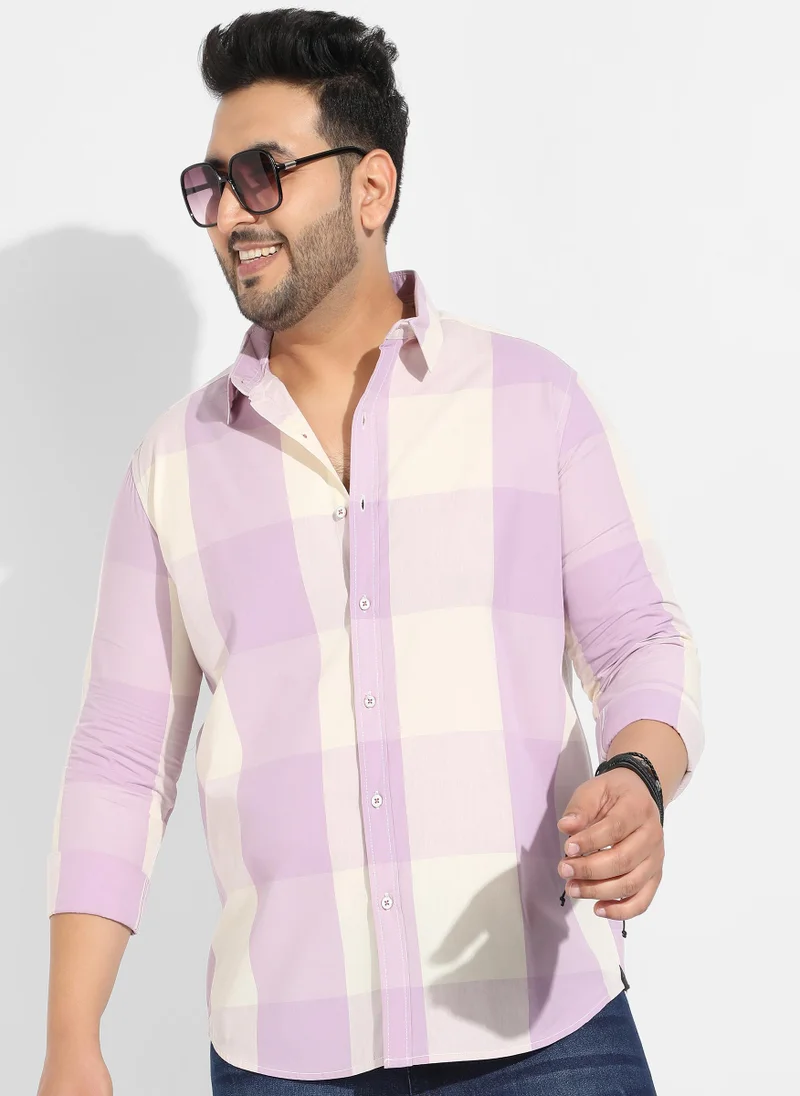 Instafab Plus Instafab Plus Men's Cotton Buffalo Check Shirt