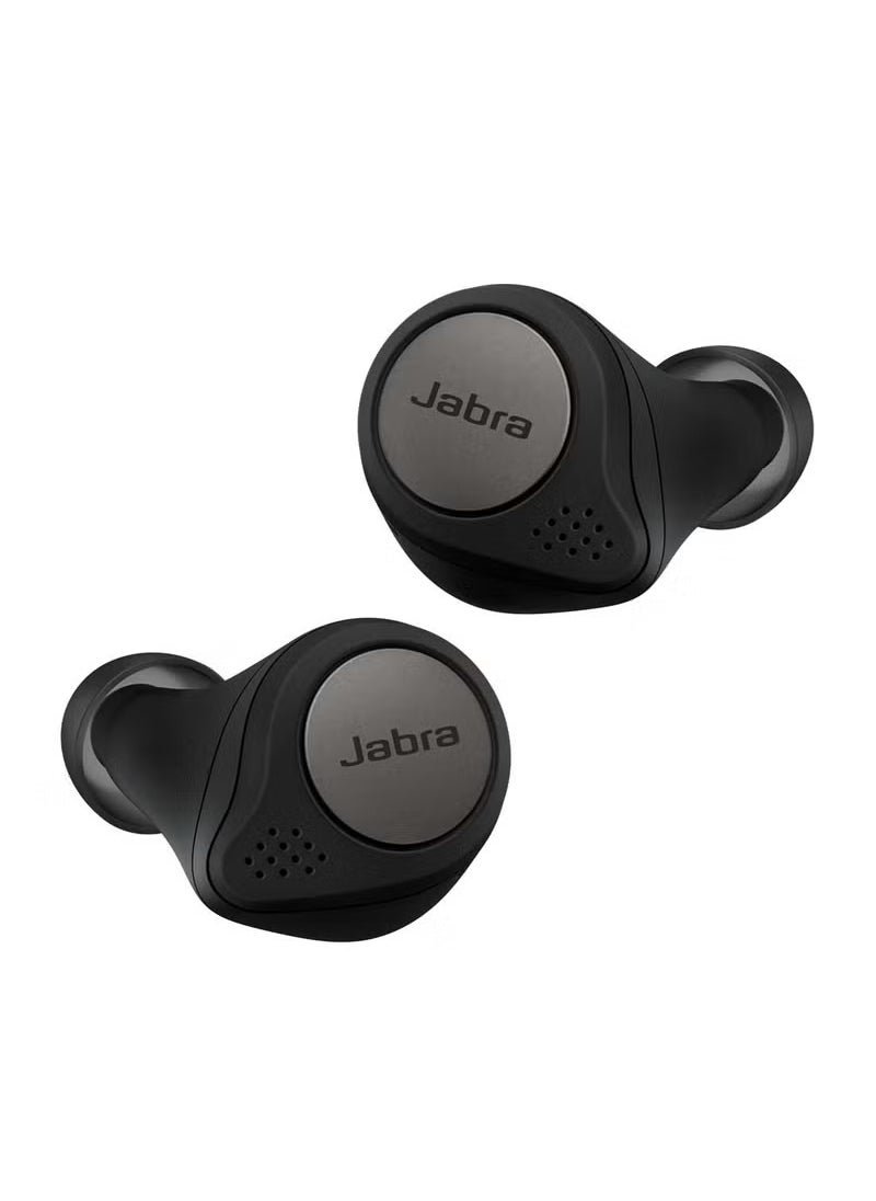 جابرا سماعات الأذن Elite Active 75t Earbuds - سماعات أذن رياضية لاسلكية حقيقية ملغية للضوضاء مع عمر بطارية طويل للمكالمات والموسيقى - أسود تيتانيوم  - Image 1