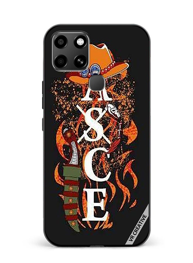 VR CREATIVE غطاء واقي لهاتف Infinix Smart 6 Fire First Ace Design متعدد الألوان - Image 1