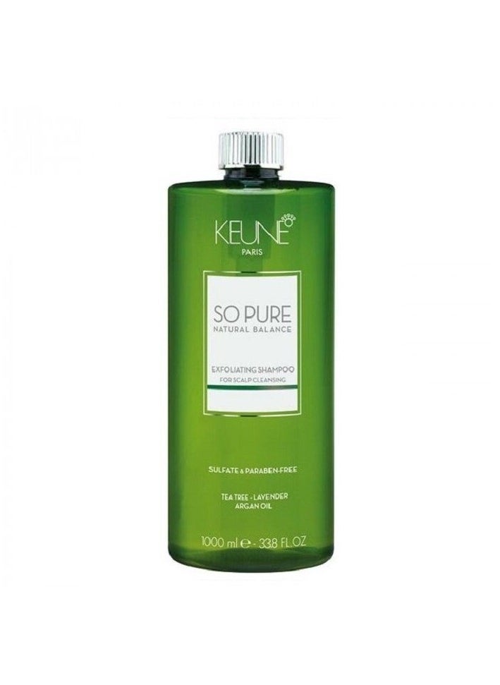 Keune - Keune So Pure Natural Balance Exfoliating Shampoo For Scalp Cleansing - Sulfate And Paraben Free - Image 1