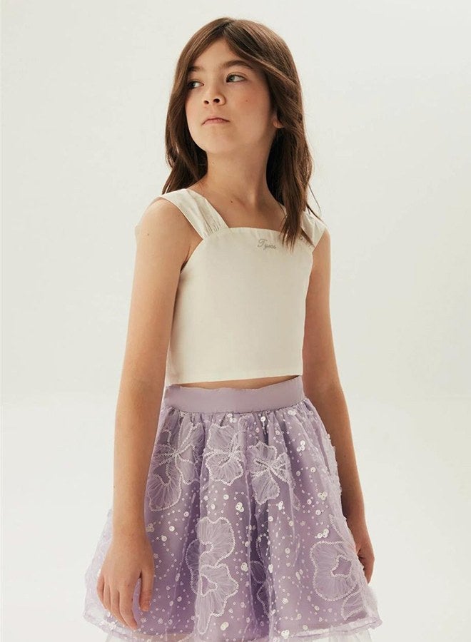Tyess Girl Lilac Skirt - Image 2