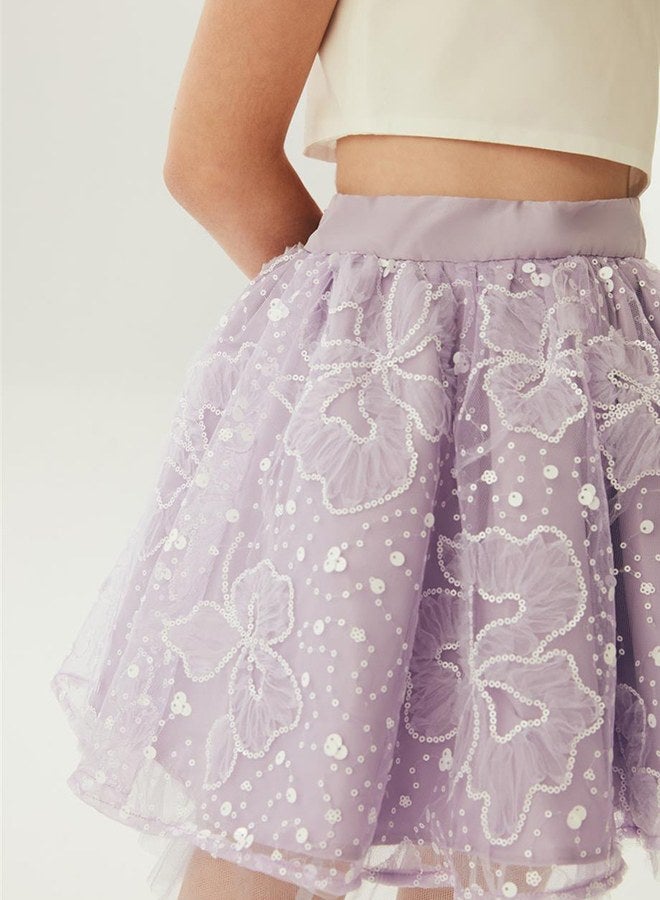 Tyess Girl Lilac Skirt - Image 3