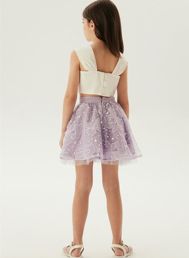 Tyess Girl Lilac Skirt - Image 4