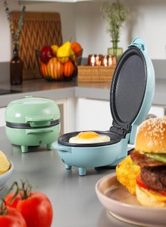 Giles & Posner Giles & Posner EK4215GSBL Pastel Compact Mini Snack Maker, Non-Stick & Easy Clean 11.5cm Plate, Party Treat & Breakfast Cooker, Make Pancakes, Cookies & Ice Cream Sandwiches, 550W, Sorbet Blue  - Image 5