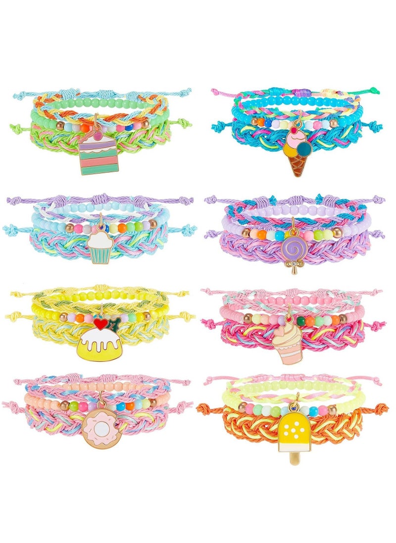Generic - Kids Bracelet for Girls Dessert Bracelets Stuff Bead String Bracelets Braided Stretch Friendship Bracelets Beachy Boho Bracelet Adjustable - Image 1