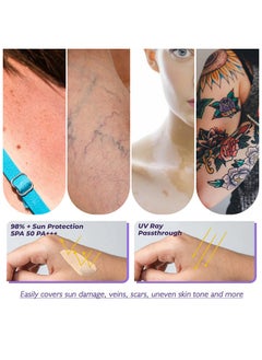West&Month Body Concealer,Professional Long Lasting Tattoo Cover Up Suitable, Invisible Skin Concealer Set for Tattoo, Long Lasting & Waterproof  - Image 2