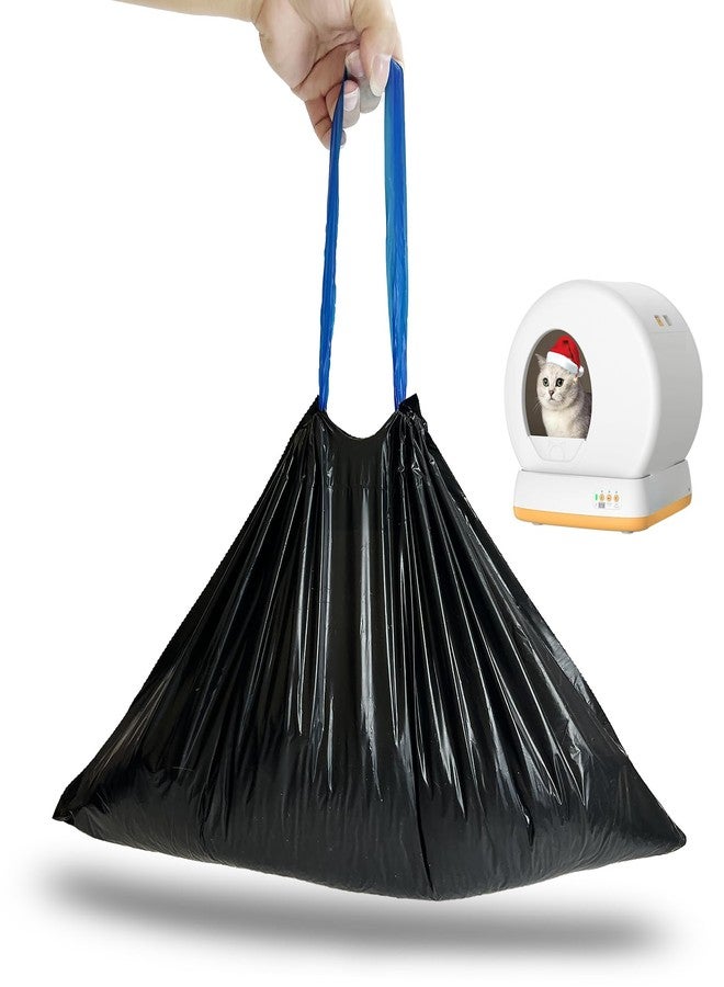 45 كيسًا من أكياس صندوق فضلات القطط متوافقة مع Meo Want MW-SC01/MW-SC02/MW-LR01، تصميم سميك، أكياس أكياس فضلات القطط برباط (45 كيسًا) - Image 1