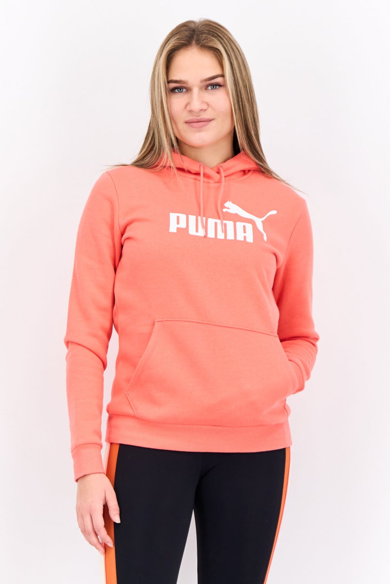 PUMA Women Sportswear Fit Short Sleeve Outdoor Sweatshirt, Coral  - Image 1