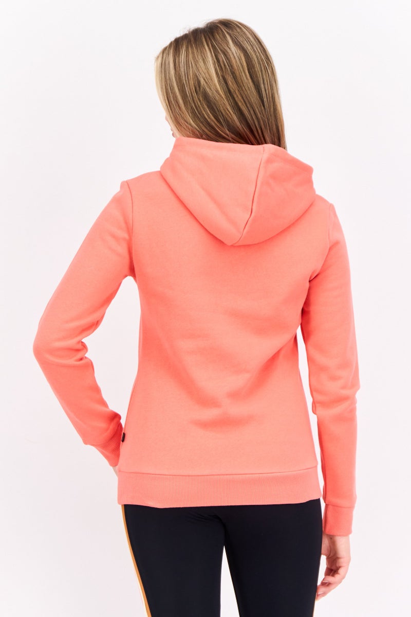 PUMA Women Sportswear Fit Short Sleeve Outdoor Sweatshirt, Coral  - Image 3