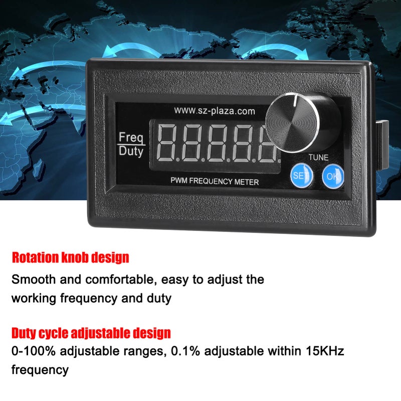 Wide Voltage Signal Generator 1Hz-150KHz Pulse Frequency 0-100% Duty Cycle Adjustable Module PWM DUTY Variable Signal Generator - Image 2