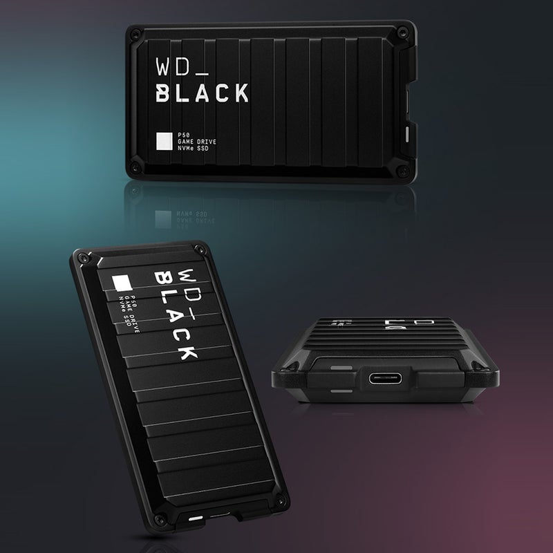 قرص صلب محمول من WD_BLACK P50 نوع-C سعة 1TB للألعاب PSSD بسرعة قراءة تصل إلى 2000MB/s سعة كبيرة قرص صلب خارجي - Image 3
