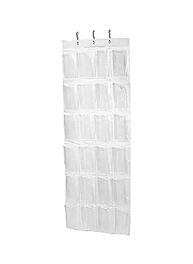 NIBEMINENT Over The Door Shoe Organizer Clear 1.6 x 10.3 6.6inch