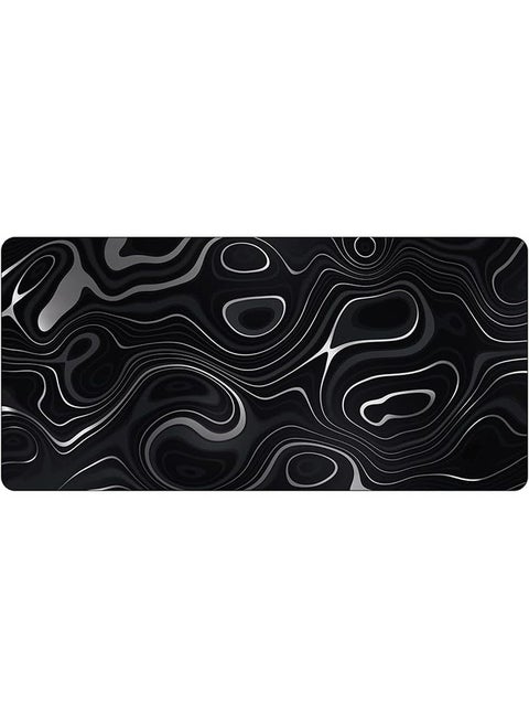 Extended Large Gaming Mouse Pad 120 X 60 cm XXXL Full Desk ART style & Mousepad Non-Slip Rubber Base Big Keyboard Mat with Stitched Edges for Gaming (ART Black)