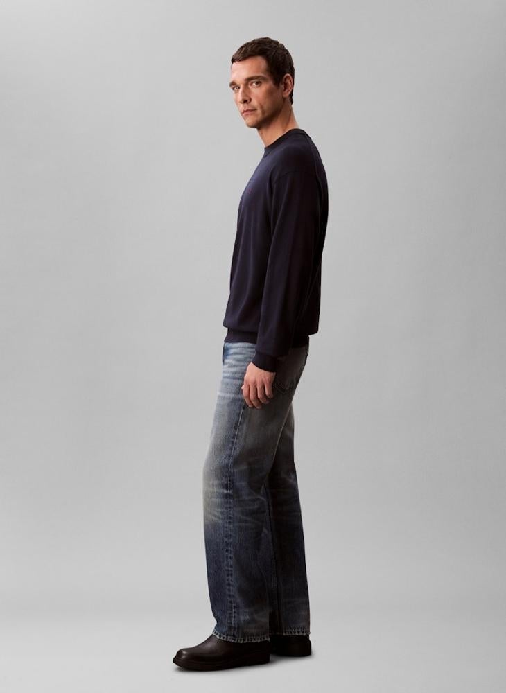 Calvin Klein Jeans Relaxed Cotton Monogram Jumper - Image 3