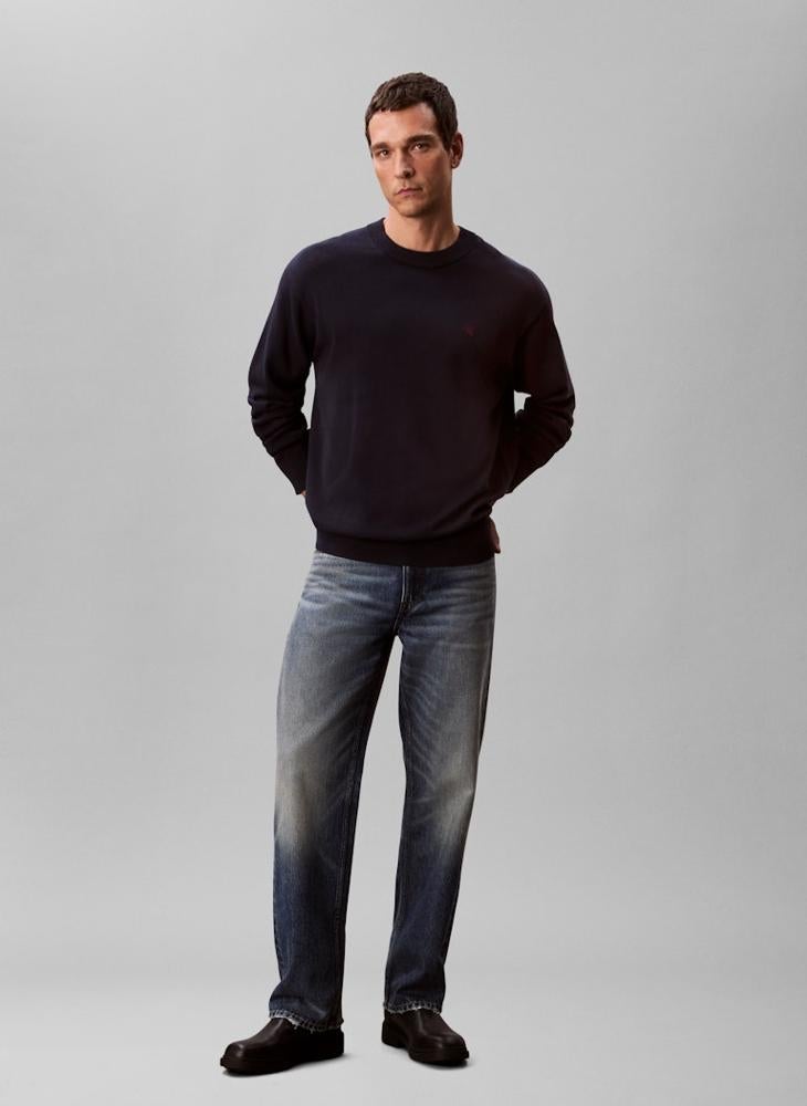 Calvin Klein Jeans Relaxed Cotton Monogram Jumper - Image 5
