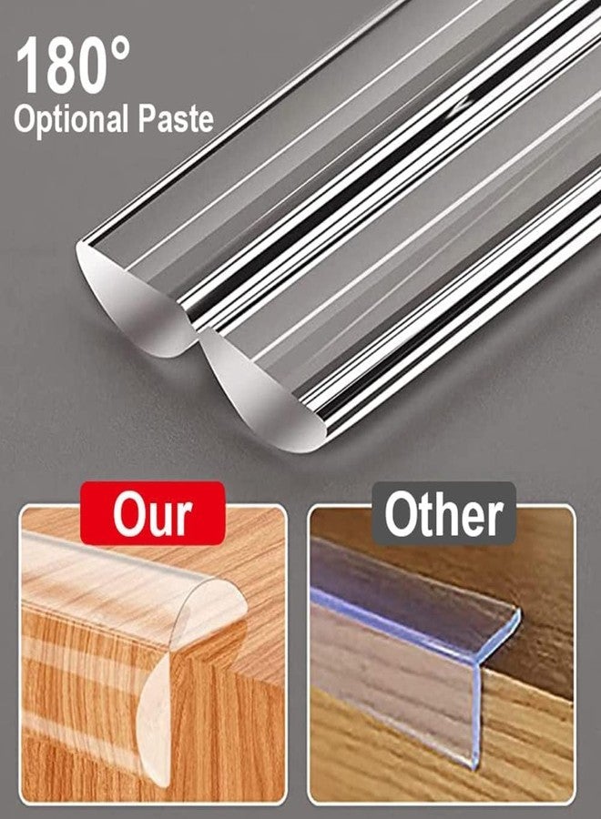 TRADY 5 Meter Baby Safety Edge Protector Strip Transparent Soft Silicone Corner Guard for Table,Desk & Furniture BPA Free Child Proof Edge Bumper with Strong Adhesive Cuttable Clear Baby Proofing Protection - Image 5
