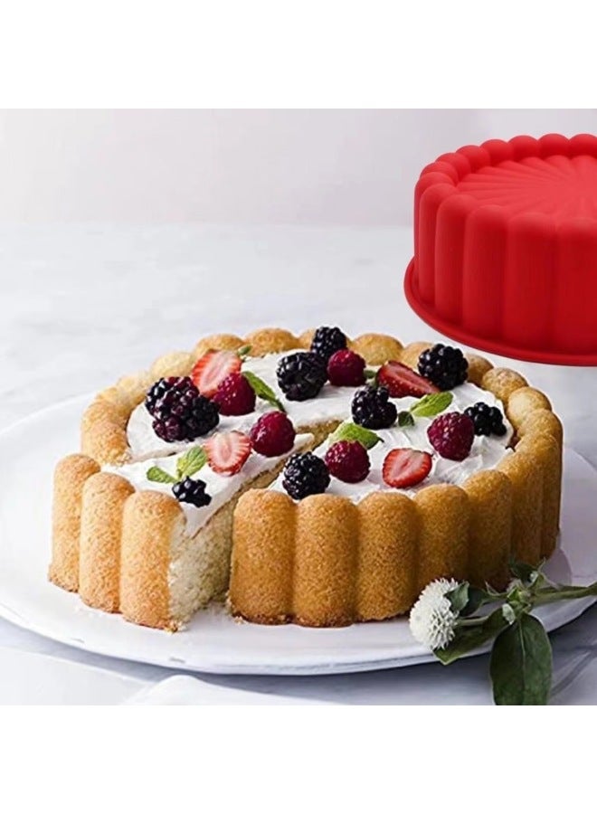 7inch Food Grade Silicone Sunflower Birthday Cake Mold Thousand Layer Cake Steaming Cake Steaming Tray Easy To Release And High Temperature Resistance-Color:7inch Northern Beating Powder - Image 4