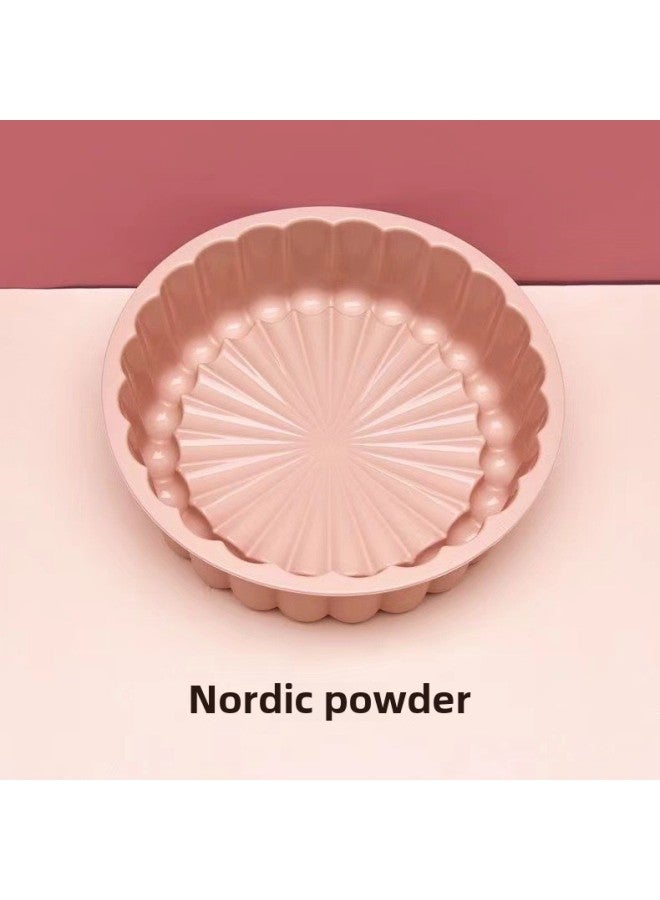 7inch Food Grade Silicone Sunflower Birthday Cake Mold Thousand Layer Cake Steaming Cake Steaming Tray Easy To Release And High Temperature Resistance-Color:7inch Northern Beating Powder - Image 1