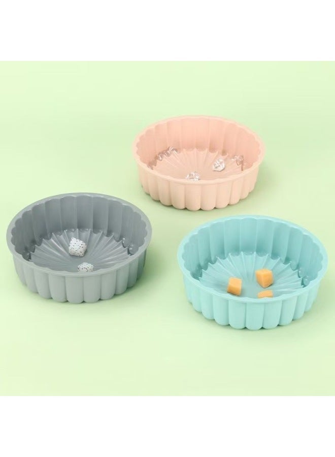 7inch Food Grade Silicone Sunflower Birthday Cake Mold Thousand Layer Cake Steaming Cake Steaming Tray Easy To Release And High Temperature Resistance-Color:7inch Northern Beating Powder - Image 3