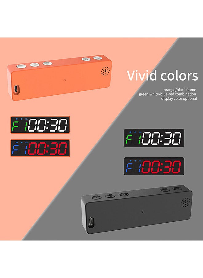Generic - Mini Gym Timer Rechargeable Stopwatch Portable Countdown/up Clock with Magnetic Back for Home Gym Fitness Training - Image 1