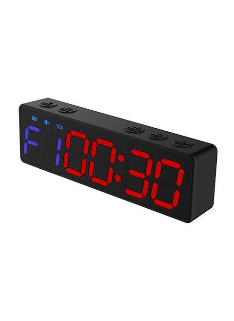 Mini Gym Timer Rechargeable Stopwatch Portable Countdown/up Clock with Magnetic Back for Home Gym Fitness Training