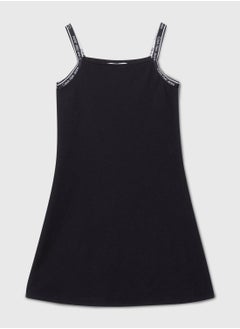 Calvin Klein Jeans Kids Logo Tape Strap Dress  - Image 4