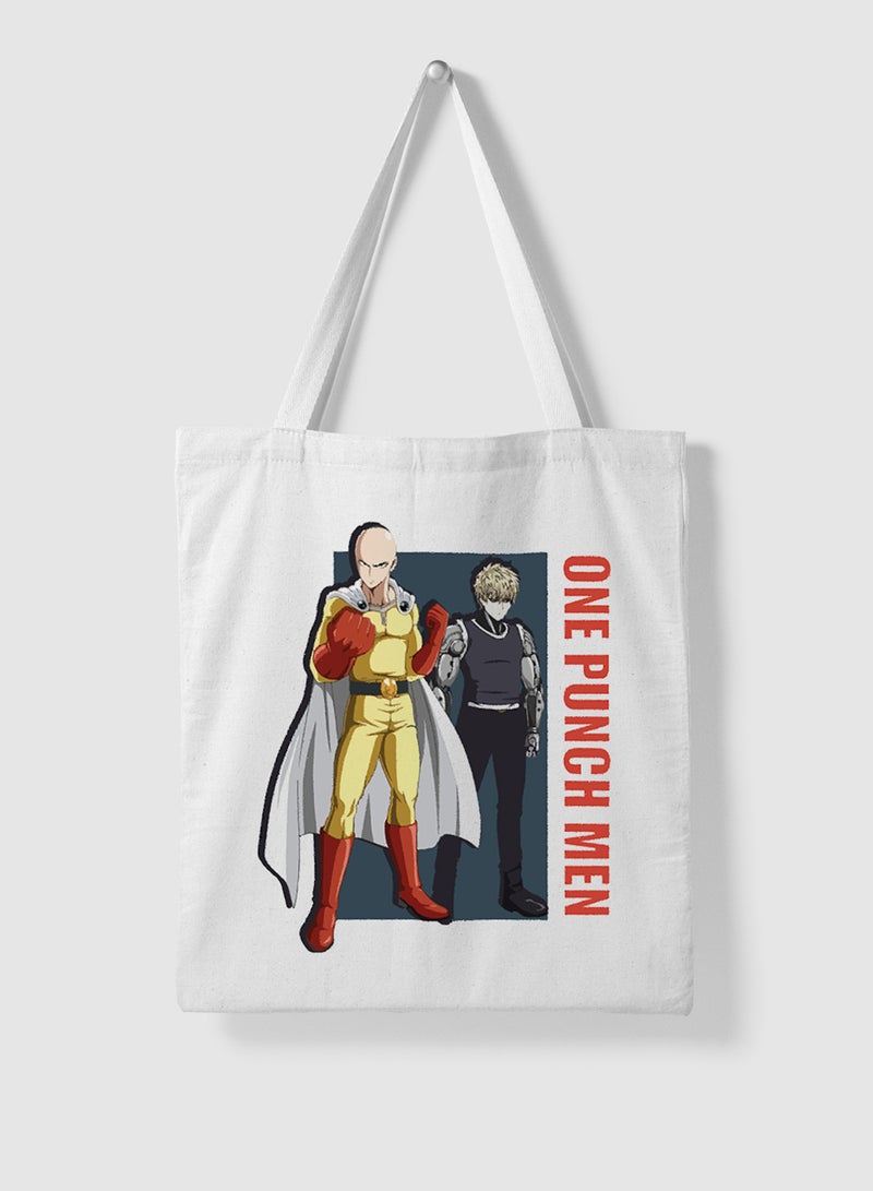 لوحة حقيبة يد بأحزمة كتف من البوليستر بتصميم أنمي سايتاما و جينوس - Image 4