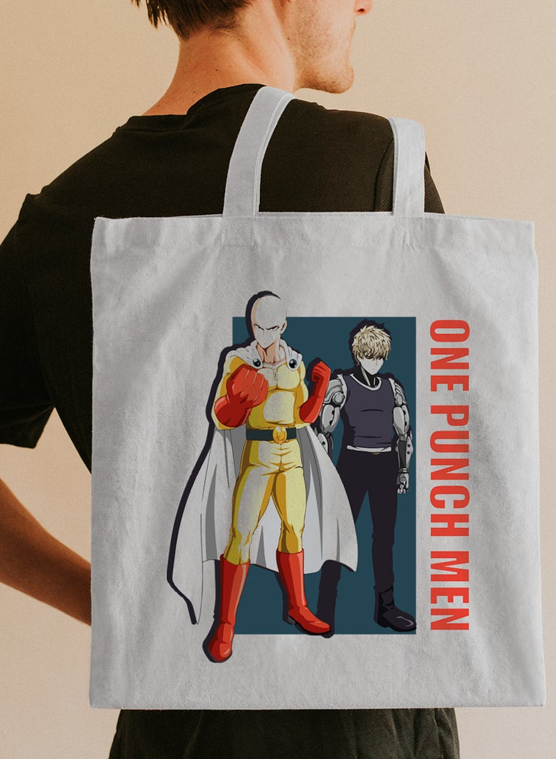 لوحة حقيبة يد بأحزمة كتف من البوليستر بتصميم أنمي سايتاما و جينوس - Image 2