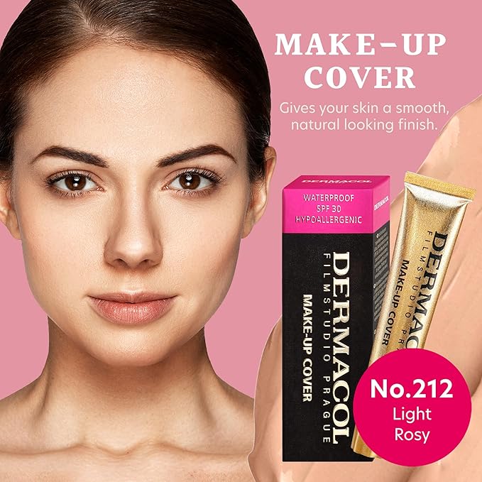 Dermacol Mini Full Coverage Foundation 13g Liquid Matte Makeup with SPF 30 Waterproof Foundation for Oily Skin Acne Under Eye Bags LongLasting Makeup Products Shade 208 - Image 2
