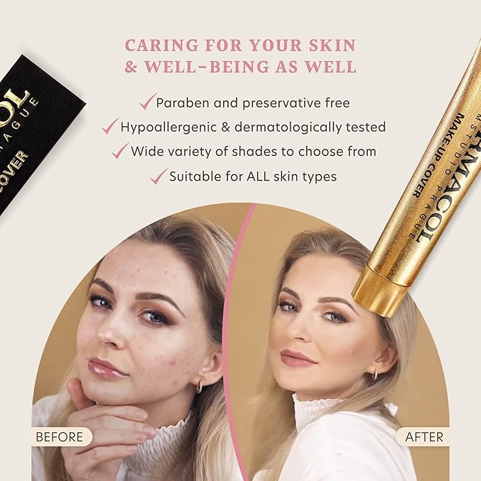 Dermacol Mini Full Coverage Foundation 13g Liquid Matte Makeup with SPF 30 Waterproof Foundation for Oily Skin Acne Under Eye Bags LongLasting Makeup Products Shade 208 - Image 5