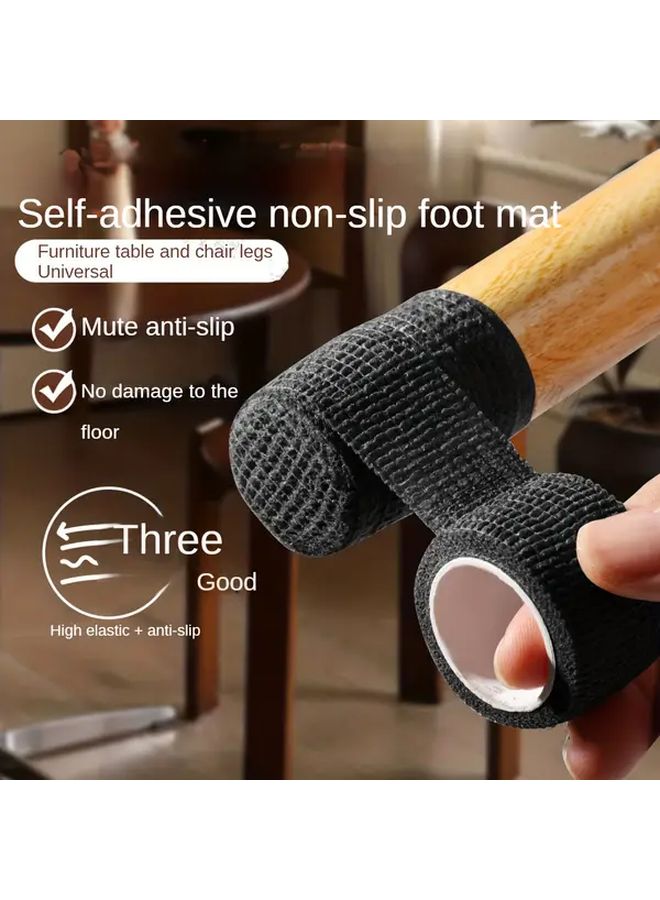 2 Rolls Self Adhesive Furniture Leg Pads Anti Slip Noise Reduction Chair Protectors - Image 2