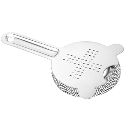 HOZEON 4 Pack 6.5 Inches Cocktail Strainer, Stainless Steel Bar Strainer Tool, 2 Prong Bartender Strainer for Bar Restaurant Home, Silver - Image 4