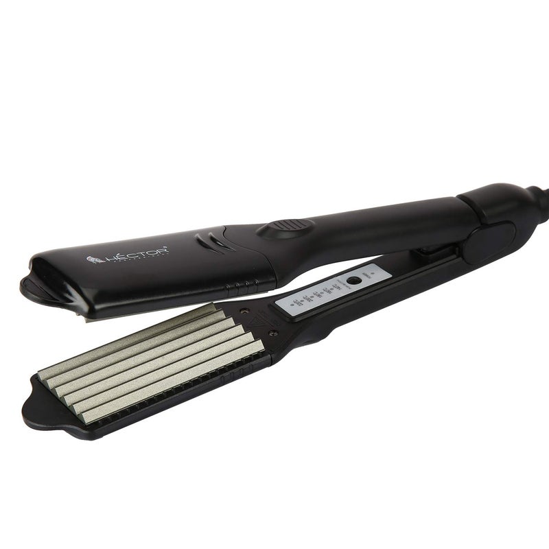 Hector Professional 4-in-1 Ceramic Hair Crimping Machine for Women | Adjustable Temperature & Interchangable Plates | Hair Styling Tool for Wavy, Crimped & Textured Hair (Model HT-15) - Image 2