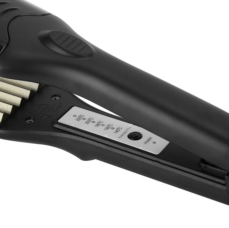 Hector Professional 4-in-1 Ceramic Hair Crimping Machine for Women | Adjustable Temperature & Interchangable Plates | Hair Styling Tool for Wavy, Crimped & Textured Hair (Model HT-15) - Image 5