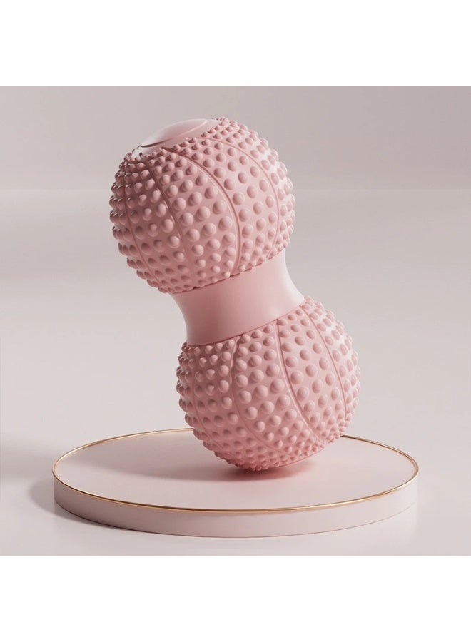 Goolsky كرة تدليك اليوغا بالفول السوداني الوردي - مادة TPE، مثالية للاسترخاء العضلي للقدم والعمود الفقري، ملحقات تدريب اللياقة البدنية، للاستخدام البالغ، ملحقات الاسترخاء | تصميم مريح | نسيج ناعم - Image 1