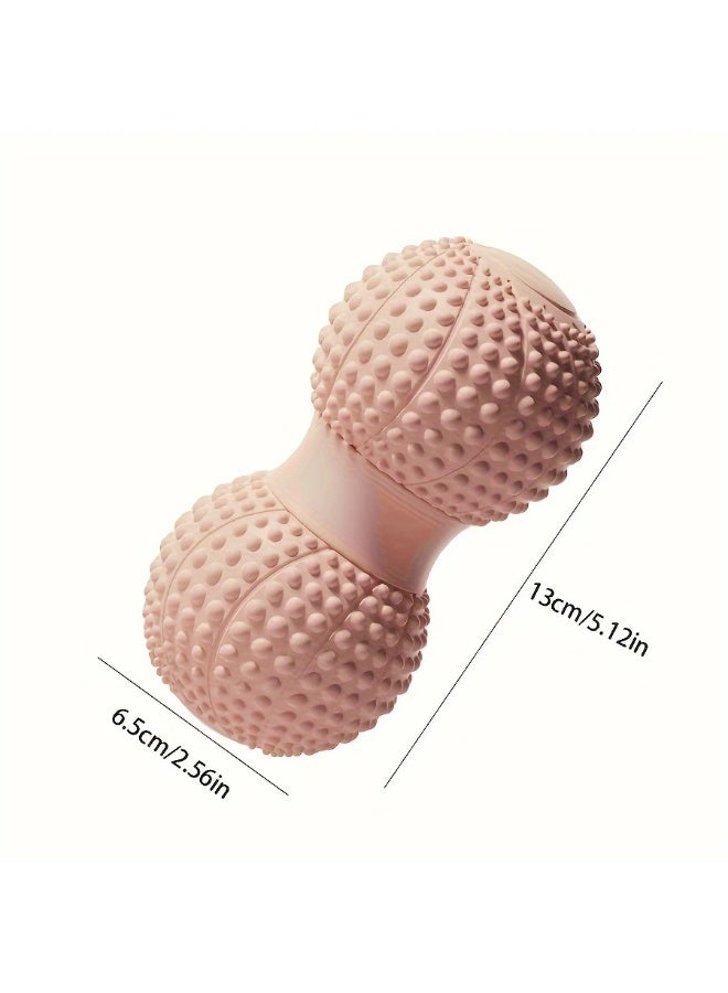 Goolsky كرة تدليك اليوغا بالفول السوداني الوردي - مادة TPE، مثالية للاسترخاء العضلي للقدم والعمود الفقري، ملحقات تدريب اللياقة البدنية، للاستخدام البالغ، ملحقات الاسترخاء | تصميم مريح | نسيج ناعم - Image 3
