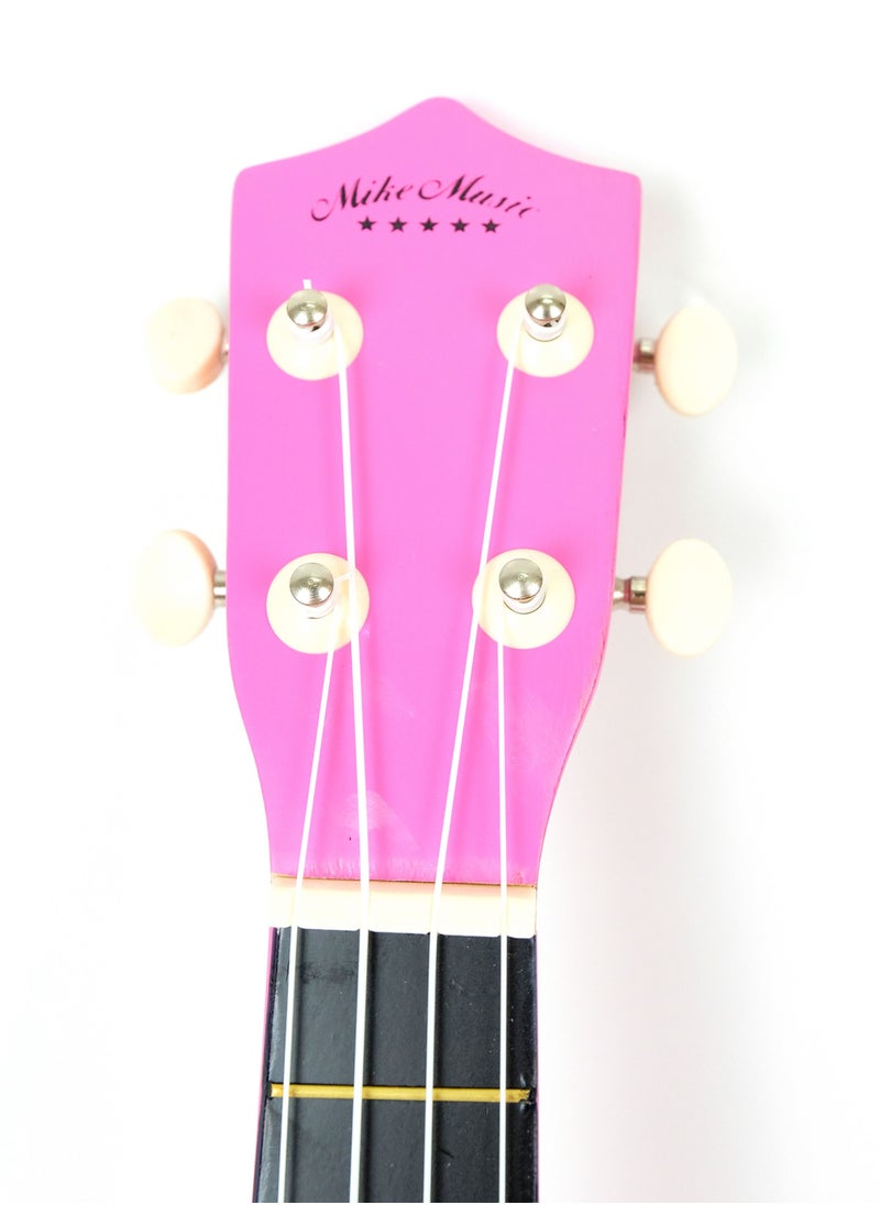 Mike Music 21inch ukulele withBag, Strap, Pick, and Extra Strings (Rose)  - Image 4