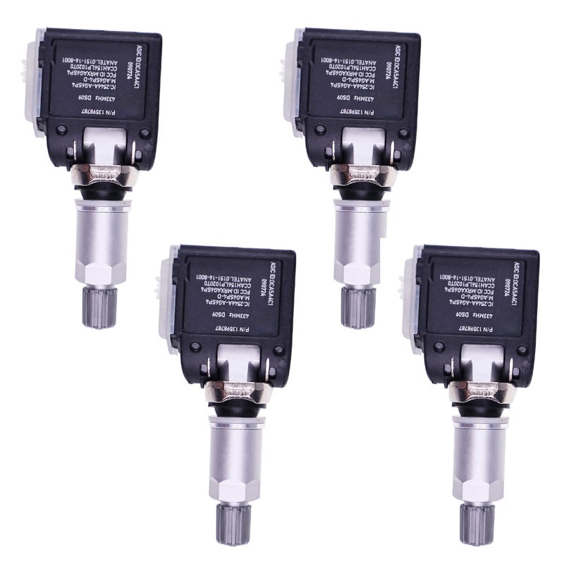 Dowfane Tire Pressure Sensor TPMS 4Pcs 13598787 13516165 Compatible with GM Chevrolet Silverado Buic Chevy Camaro Cadillac Sierra ATS CTS 433Mhz 20142019