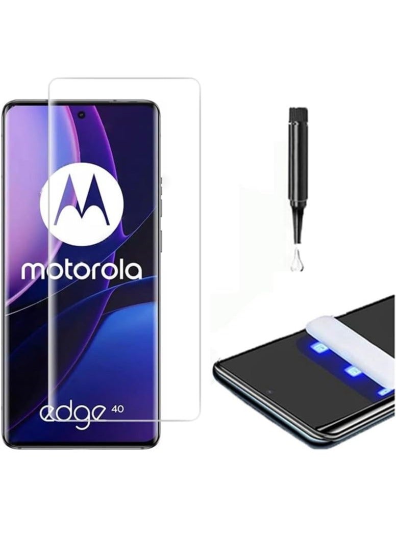 ميجوفاست واقي شاشة لهاتف Motorola Moto G85 من الزجاج المقوى بالأشعة فوق البنفسجية، فيلم حماية الشاشة عالي الدقة، صلابة 9H، فيلم واقي بديل للشاشة خالٍ من الفقاعات - Image 2