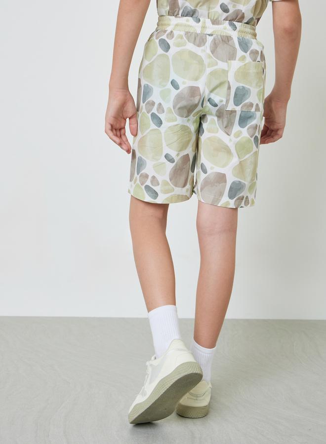 Styli Teen Boys All Over Print Viscose Blend Shorts - Image 3