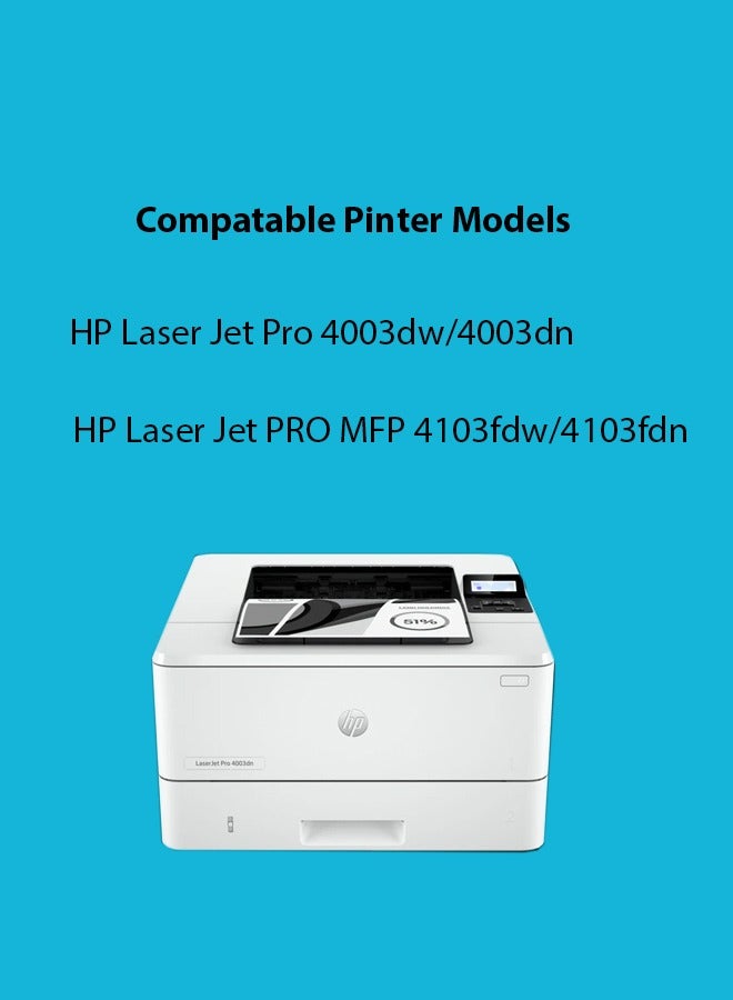 Bright Image W1510A ,151A Black Toner Cartridge With Chip – High Yield Replacement for HP LaserJet Pro 4003n, 4003dn, 4003dw, 4003w, MFP 4103dw, 4103fdn, 4103fdw Printers – Premium BK  - Image 3
