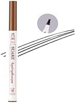 QUEMISS Tattoo Eyebrow Pencil, 4 Point Eyebrow Pencil, Three-Dimensional Liquid Eyebrow Pencil, Durable Professional Makeup Eyebrow Pencil, Natural Waterproof Eyebrow Pencil 